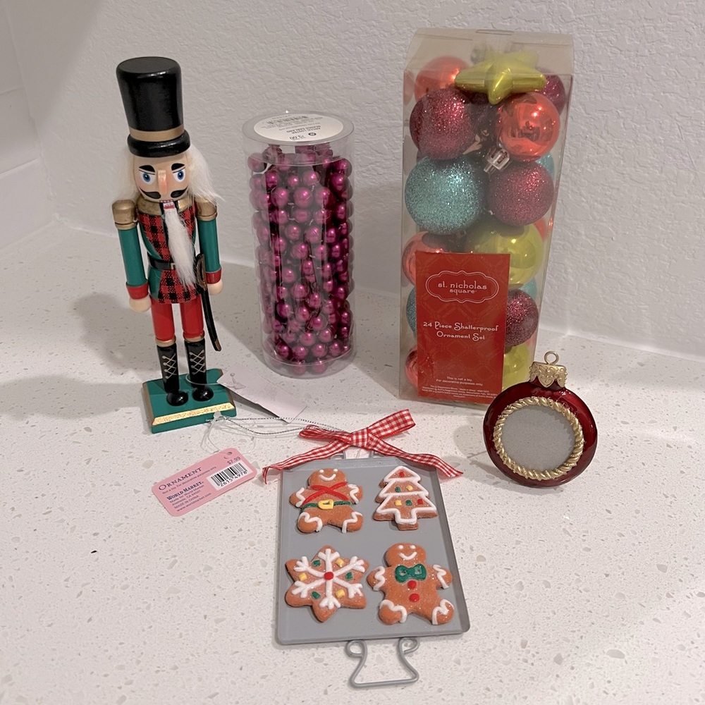 NWT Holiday Nutcracker Christmas Ornaments Decor Bundle